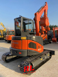 Mini-excavatrice Hitachi ZX50 d'occasion, 5 tonnes, originale du Japon, petite excavatrice sur chenilles à vendre - Product Image 5