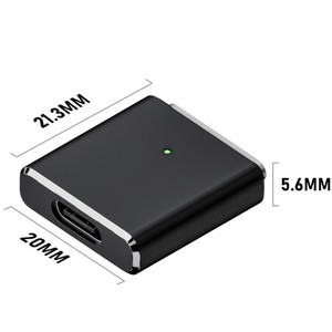 Adaptador de Carga Magnético USB C a 3 Puertos, 100W PD, Carga Rápida con Indicador LED para <span class=keywords><strong>MacBook</strong></span> <span class=keywords><strong>Pro</strong></span> Air M2 M3, Adaptador de Supercarga PD - Product Image 4