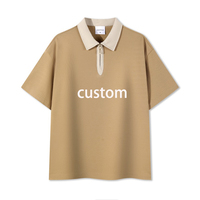 Nouveau Polo Homme Tendance Été 240g à Manches Courtes et Col Polo Color Block, Coupe Ample, Personnalisable avec Logo, Idéal pour le Travail