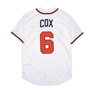 Camisetas de Béisbol Cosidas para Hombre, 3 Dale Murphy, 6 Bobby Cox, 8 Javy <span class=keywords><strong>Lopez</strong></span>, 10 Chipper Jones, 13 Ronald Acuna Jr., Tallas S-3XL - Product Image 3