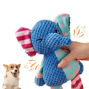 צעצוע כלבים חדש יוקרתי קלאסי מצויר עמיד בפני נשיכות מצמר קורדרוי רך עם צפצפה - Product Image 5