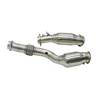 MERTOP G80 M3 G82 M4 Downpipe catalyseur 200 cellules en acier inoxydable sans voyant de panne moteur, épaisseur 3 mm, soudure TIG 8,5 mm, 2020+