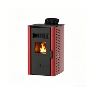Poêle à granulés de bois moderne de petite taille pour chauffage intérieur, 4 kW, avec télécommande Wifi, fourni directement par l'usine chinoise - Product Image 1
