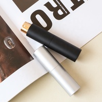 E-best — bouteille de parfum rechargeable 8ml, portable, vaporisateur argent, de luxe, pour voyage en plein air, mini bouteille de parfum
