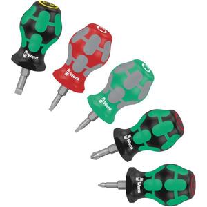 WERA - 05008872001 Stubby <b>screwdriver</b> <b>set</b> (5 pcs.) - EAN 4013288214096 <b>SCREWDRIVERS</b> <b>SCREWDRIVER</b> <b>SETS</b> - Product Image 1