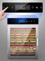Wallepac, máquina deshidratadora de alimentos de 12 capas, secador de carne, pescado, herramienta comercial de secado de mango Industrial para frutas y verduras