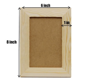 Tự làm bức tranh dự án đứng hoặc treo trên tường chưa hoàn thành rắn gỗ thông khung ảnh cho nghệ thuật và hàng thủ công - Product Image 3