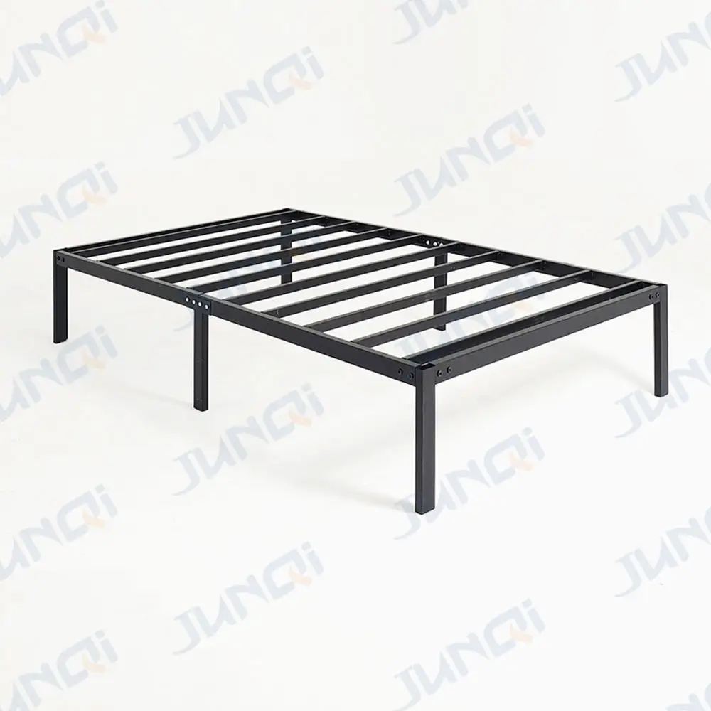 Sıcak satış demir metal çelik Platform e n e n e n e n e n e n e n e n e n e karyola iskeleti ile Metal depolama kutusu Bedframe yetişkin metal tekli yatak