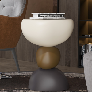 Petite <span class=keywords><strong>table</strong></span> d'appoint moderne de luxe en marbre <span class=keywords><strong>Table</strong></span> d'appoint créative pour salon Canapé d'angle Design Art déco Matériau en résine - Product Image 6