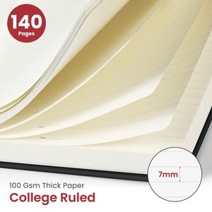 Luxury <b>A5</b> Spiral Journal 5x7 Work <b>Diary</b> 70 Sheets Leather Strap Custom Branding Bulk School Office Supply - Product Image 2
