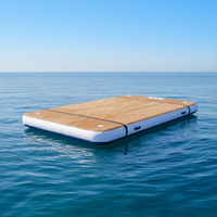 Plateforme flottante gonflable portable Yolloy, ponton de loisirs, bâche en PVC double paroi, capacité 100-500 kg, équipements de divertissement