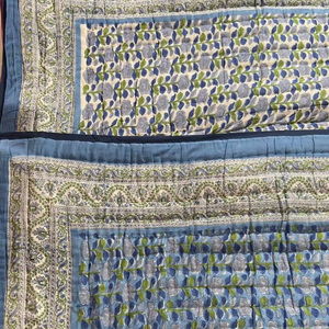 Edredones Kantha étnicos Vintage hechos a mano de lujo de fabricante indio edredón Kantha de algodón cosido a mano edredones de retazos para el hogar - Product Image 1