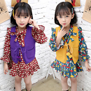 Ropa Infantil Europea al por Mayor, Vestidos Largos de Verano para Niñas, con Patrones de Punto, para Fiestas - Product Image 2