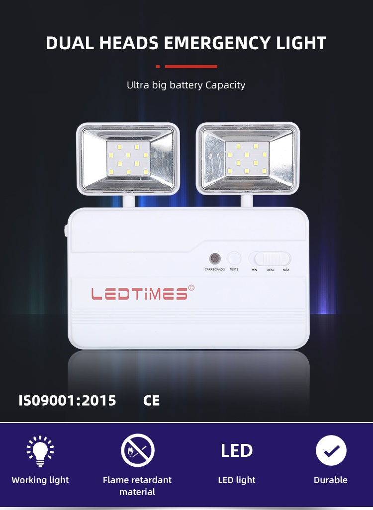 LEDTIMES Easy Installation Adjustable Indoor Hospital Smd 0.2watt Portable Rechargeable Led Emergency Light