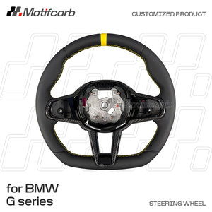Volante de fibra de carbono personalizado con actualización LCI para BMW Serie 2 3 4 5 6 7 8 G02 G20 G26 G29 G30 G80 F90 X3 X4 X5 M3 M4 M5 - Product Image 2