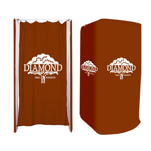 Cabine d'essayage portable pour salon de mode, avec cadre en aluminium imprimé par sublimation intégrale personnalisée, pour magasin de vêtements et stand de salon professionnel - Product Image 3