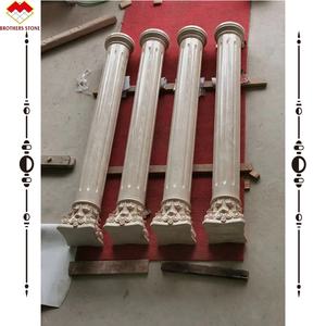 Columna de mármol para porche, columna antideslizante y resistente al desgaste, bonito y práctico <span class=keywords><strong>Pilar</strong></span> romano, beige, pedestal - Product Image 2