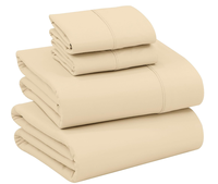 Ensemble de draps Queen en coton biologique 100% Technique de couture écologique