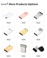 Clé USB JINFLY 128 Go/64 Go/32 Go/16 Go USB 3.0/2.0 haute vitesse en métal avec logo personnalisé et garantie de 3 ans