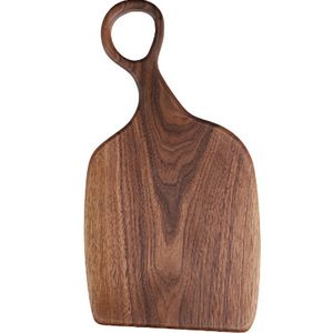 Walnut <b>Wood</b> Cutting Board With Handle For Kitchen Chopping <b>Blocks</b> Solid <b>Wood</b> Rectangle Shape - Product Image 4