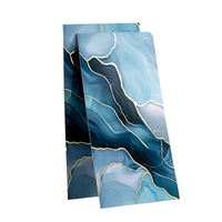 Panneau mural en PVC flexible à haute brillance 4*8 pieds, panneau mural en plastique à impression numérique marbrée, panneau UV, feuille de marbre en PVC pour murs