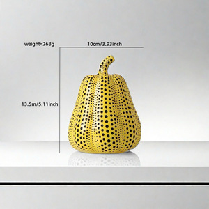 Arte de Calabaza Moderno de Tamaño Real Personalizado de Kangning para Decoración de Interiores en Halloween, Bodas y Acción de Gracias, Hecho de Espuma para el Hogar y la Sala de Estar - Product Image 4