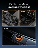 Adaptateur sans fil Carplay Android Auto 2 en 1, mini boîte de conversion pour Carplay filaire d'origine universel