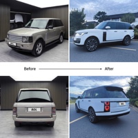 Kit de conversion de carrosserie pour Land Rover Range Rover L322 2008-2012 au style 2022 : pare-chocs, capot et ensemble d'ailes