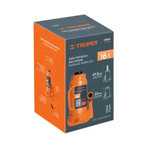 Cric hydraulique à bouteille 16 tonnes, TRUPER, BOX 1 - Product Image 3