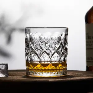 Taza de vidrio Agua Jugo Taza para beber frío 200ml 300ml 400ml Vasos de whisky Juego de copas de vino tinto de cristal Vaso de chupito de cerveza