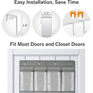 Heavy-Duty 20 Large Pockets Cruise Door Organizer, Mesh & Non-woven with Metal Hooks, Hanging Rack for Cruise Cabin Bag Hanging - Product Image 6