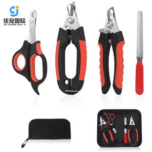 Coupe-ongles pour animaux de compagnie avec protection de sécurité pour éviter une coupe trop profonde, lames en acier inoxydable ultra-affûtées, poignées robustes antidérapantes - Product Image 1
