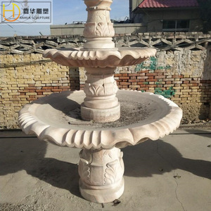Colonne de fontaine en pierre Jiahua, élément aquatique extérieur traditionnel, durable - Product Image 4