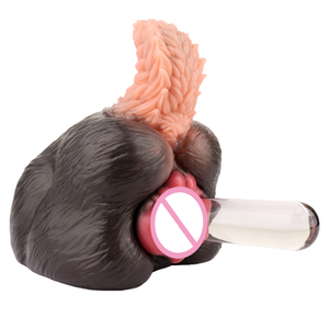 GEEBA fantasia a forma di animale masturbatore tazza in Silicone Pussy Sex Toy con Pig Fox Design - Product Image 3
