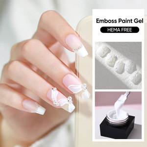 Gel à ongles UV/LED de haute qualité 10 ml, <span class=keywords><strong>peinture</strong></span> 3D, pointe à presser avec colle, étiquette privée, non toxique, végétalien, écologique, usage professionnel - Product Image 1