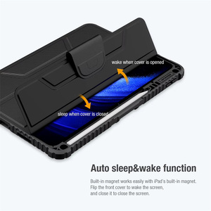ฝาครอบกล้องสไลด์ระบบแม่เหล็กเต็มพื้นที่สำหรับ Xiaomi <span class=keywords><strong>Mi</strong></span> Pad 6 / Pad 6 Pro <span class=keywords><strong>11</strong></span> "<span class=keywords><strong>NILLKIN</strong></span> ARMOR SLIP Camera พร้อมที่ใส่ดินสอหนังฝาพับ - Product Image 3