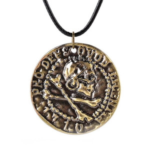 Bijoux <span class=keywords><strong>de</strong></span> <span class=keywords><strong>jeu</strong></span> Uncharted 4 a Thief's End, colliers Nathan Drake, chaîne en cuir, collier long, accessoires gothiques pour hommes - Product Image 1