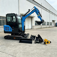 Mini-excavatrice YUNTU haute performance de 1,8 tonne, livraison gratuite, micro-excavatrice hydraulique, mini-escavatrice sur chenilles, petite pelle