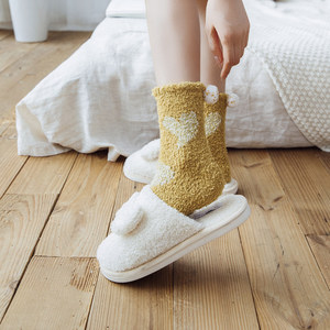 Fashion <strong>Winter</strong> <strong>Socks</strong> Hearts Balls Women Warm Wool Fuzzy Soft Comfortable Women <strong>Winter</strong> <strong>Socks</strong> Custom Logo <strong>Socks</strong> - Product Image 5