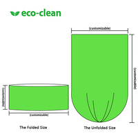 Eco-Clean Op Maat Gemaakte Vervangende Geurslot Kattenbakzak Kattenbakvulling Navulzakjes Met Vierkante Cassette