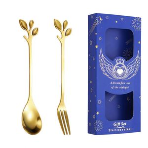 Creative Sakura 304 Stainless Steel Golden Rose <b>Coffee</b> <b>Spoon</b> with Mirror Polish and Gift Box for Wedding Souvenir - Product Image 2