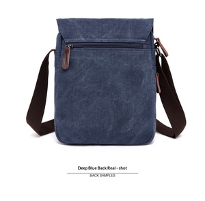 Bolso <span class=keywords><strong>Bandolera</strong></span> Vintage Británico de Lona para <span class=keywords><strong>Hombre</strong></span>, Bolso Cruzado de Alta Calidad con Cierre de Cremallera, Bolso de Hombro para Viajes de Negocios - Product Image 4