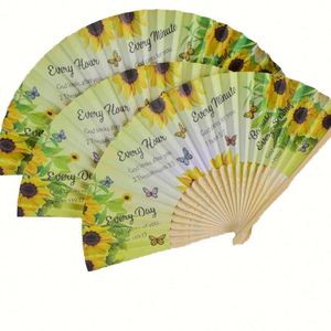 Foldable DIY Bamboo <b>Hand</b> <b>Fans</b> Folk Art Carved Portable Painted <b>Fans</b> for Business Gift Exclusive Sale MOQ 100PCS Weddings - Product Image 4