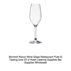 Copa de Vino Bormioli Rocco Tipo Flauta para Restaurante, Copa de Degustación Ione de 22 cl, Suministros para Hostelería, Suministros para Bares, Venta al por Mayor - Product Image 2