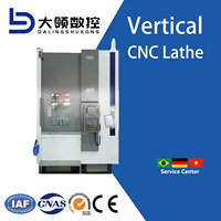 Torno CNC Vertical de Metal de Alta Resistencia DL para V8H, Control Fanuc, Altura Máxima de Corte 850 mm, 2 Ejes, 8 Herramientas