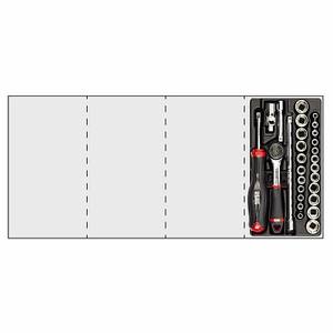 Usag 519/606AEPOL Coffret à outils avec jeu de clés à douilles 1/2 po en acier au chrome-vanadium 37x28x8cm, manuel - Product Image 1