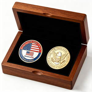 Monedas Conmemorativas de Colección Patriótica Personalizadas, Artículos de Oro conmemorativos del 250 Aniversario de Estados Unidos, Monedas de Recuerdo Metálicas - Product Image 2
