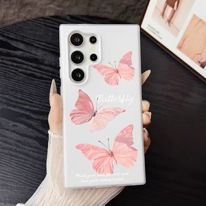 Étui de téléphone 2 en 1 en gelée mate de luxe pour Samsung S26 A17 S25 Edge S24 Plus S23 S22 S21 Ultra A07 Motif papillon - Product Image 2