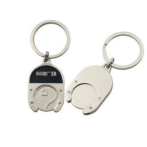 Kim loại Keychain các nhà sản xuất bán buôn tùy chỉnh vòng chìa khóa lưu niệm khắc <span class=keywords><strong>laser</strong></span> in ấn logo kim loại thăng hoa trống Keychain - Product Image 3