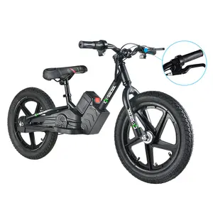 Bicicleta eléctrica de 16 pulgadas para niños, bici de equilibrio de 200w, 24v, 16 pulgadas, Sin Pedal, para caminar